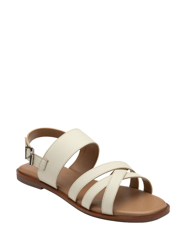 Lotus Nude Low Heel Multi Strap Sandals - Image 1 of 4