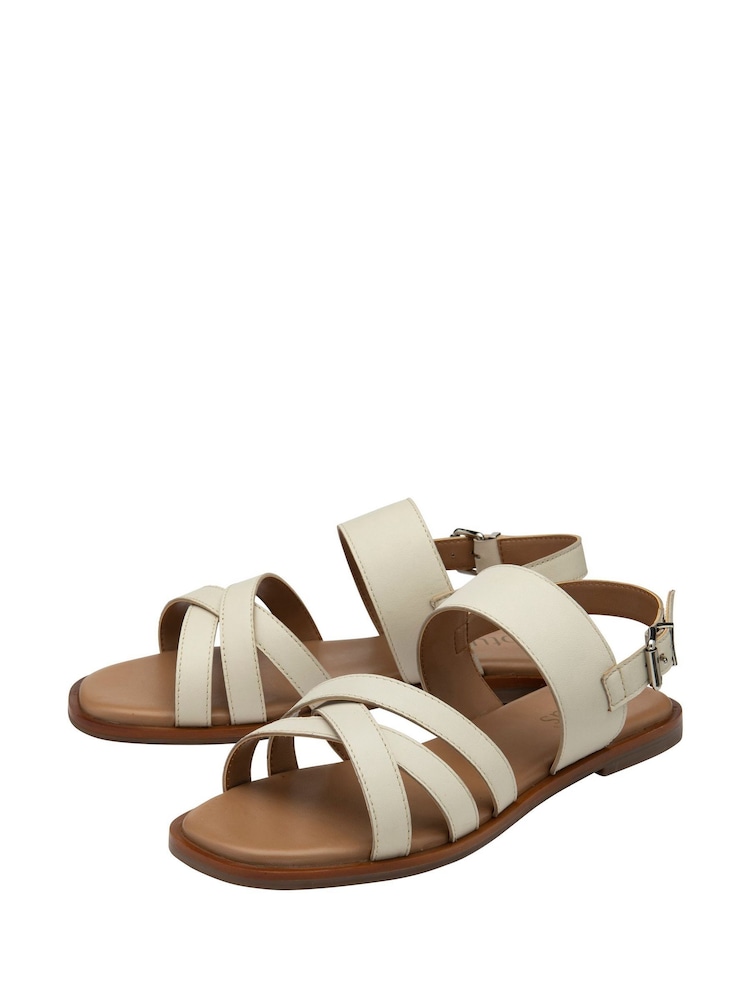 Lotus Nude Low Heel Multi Strap Sandals - Image 2 of 4