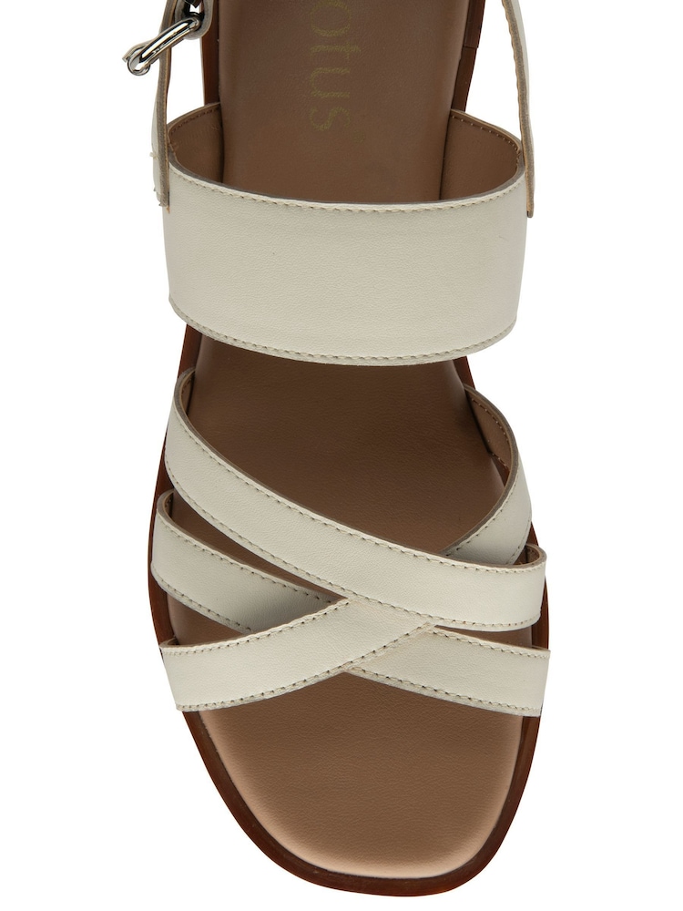 Lotus Nude Low Heel Multi Strap Sandals - Image 4 of 4