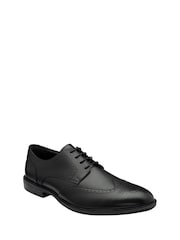 Lotus Black Brogues Lace-Up Shoes - Image 1 of 4