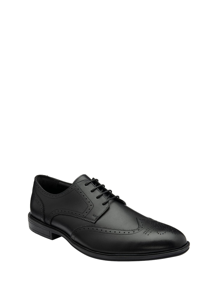 Lotus Black Brogues Lace-Up Shoes - Image 1 of 4 Lotus Black Brogues Lace-Up Shoes - Image 1 of 4