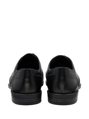Lotus Black Brogues Lace-Up Shoes - Image 3 of 4
