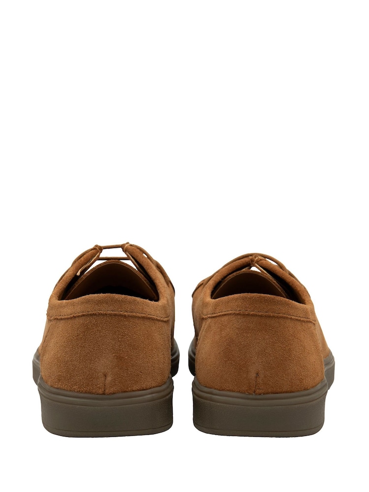 Lotus Brown Casual Lace-Up Shoes - Image 3 of 4