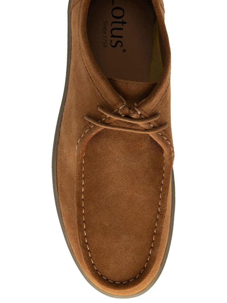 Lotus Brown Casual Lace-Up Shoes - Image 4 of 4