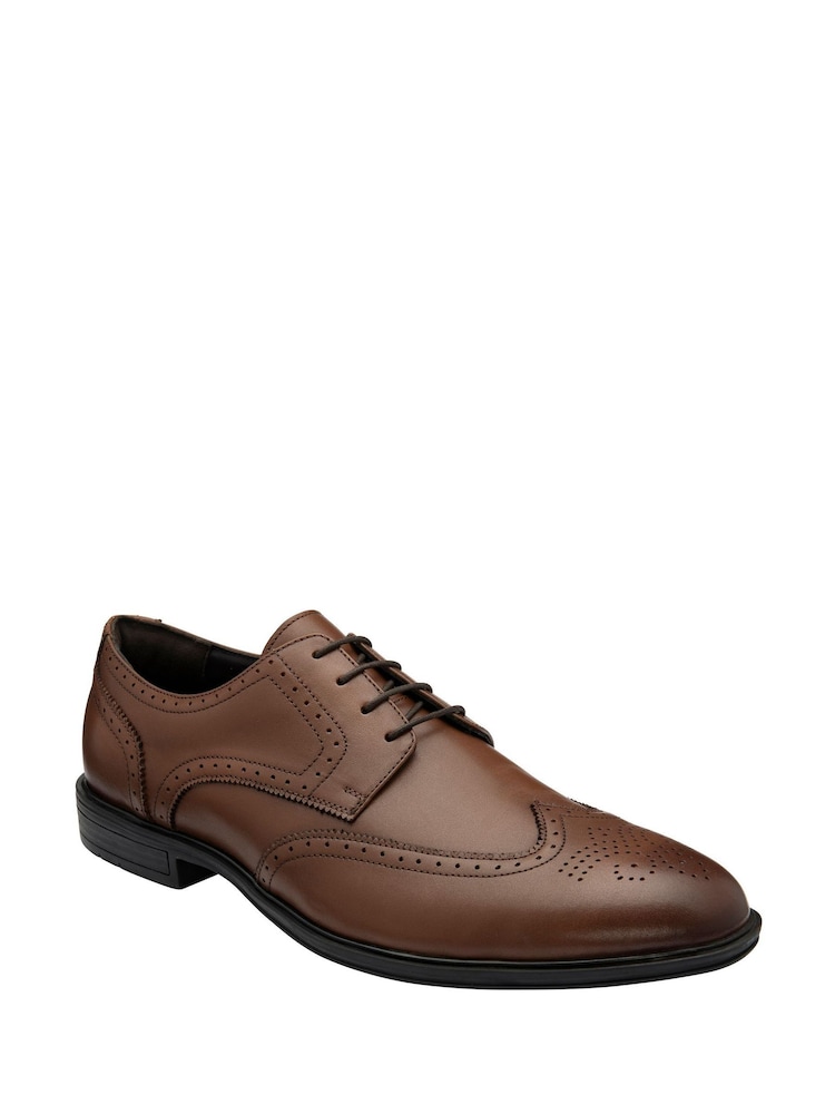 Lotus Brown Brogues Lace-Up Shoes - Image 1 of 4
