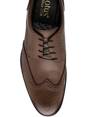 Lotus Brown Brogues Lace-Up Shoes - Image 4 of 4