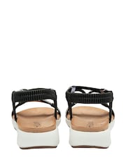 Negro - Sandalias de cuña baja de Lotus - Imagen 3 de 4