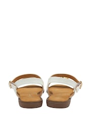 Lotus White Flat Casual Sandals - Image 3 of 4