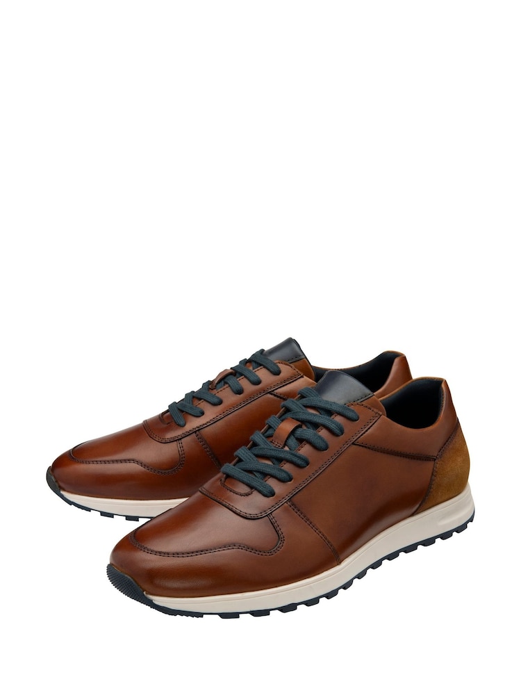 Lotus Brown Sporty Casual Lace-Up Shoes - Image 2 of 4