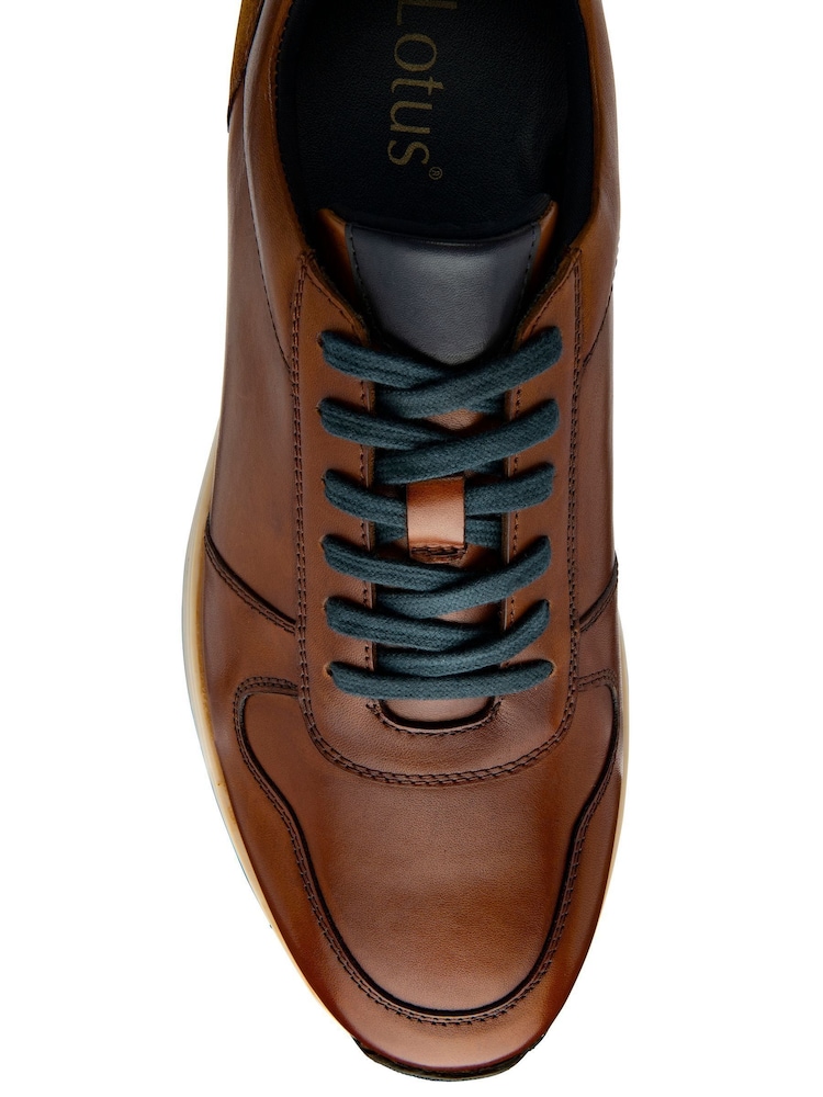 Lotus Brown Sporty Casual Lace-Up Shoes - Image 4 of 4