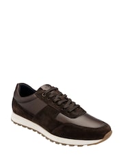 Lotus Brown Sporty Casual Lace-Up Shoes - Image 1 of 4