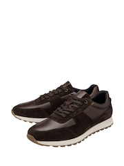 Lotus Brown Sporty Casual Lace-Up Shoes - Image 2 of 4