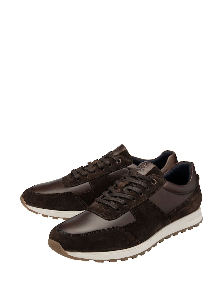 Lotus Brown Sporty Casual Lace-Up Shoes - Image 2 of 4