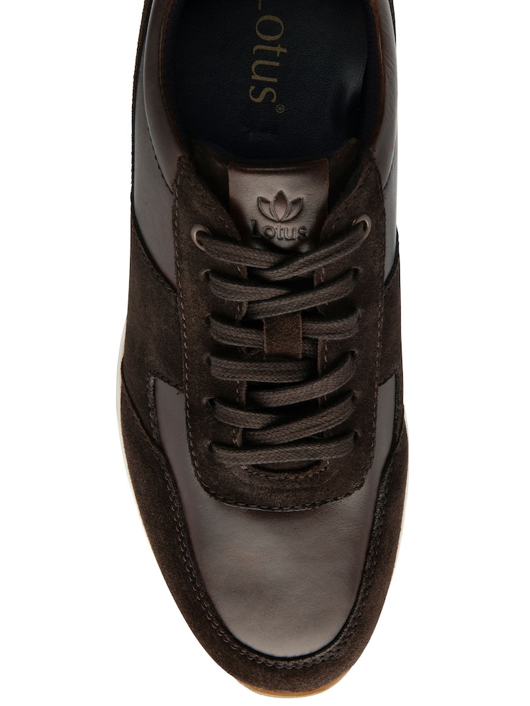 Lotus Brown Sporty Casual Lace-Up Shoes - Image 4 of 4