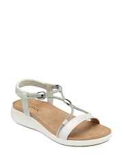 Blanco - Sandalias de cuña baja de Lotus - Imagen 1 de 4
