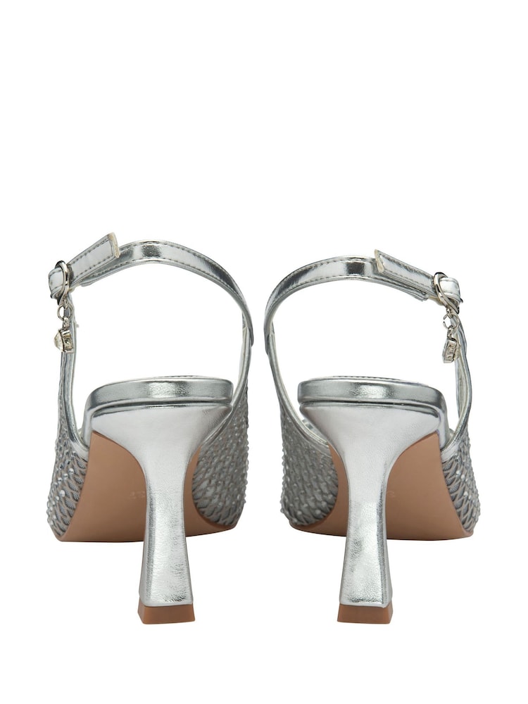 Lotus Silver Heeled Occasion Shoes - Image 3 of 4