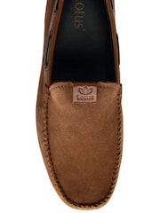Brown - Lotus Casual Slip On Driving Shoes - Image 4 of 4