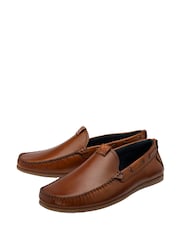 Marrón claro - Mocasines casuales sin cierres de Lotus - Imagen 2 de 4