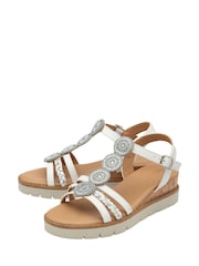 Blanco - Lotus Wedges Casual Sandals - Imagen 2 de 4