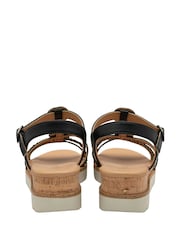 Negro - Lotus Wedges Casual Sandals - Imagen 3 de 4