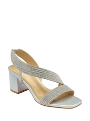 Lotus Silver Occasion Sandals - Image 1 of 4