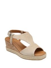 Lotus Nude Wedge Espadrille Sandals - Image 1 of 4