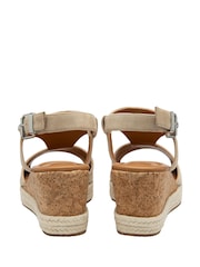 Lotus Nude Wedge Espadrille Sandals - Image 3 of 4