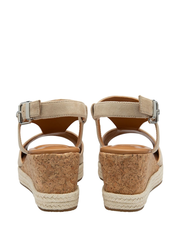 Lotus Nude Wedge Espadrille Sandals - Image 3 of 4