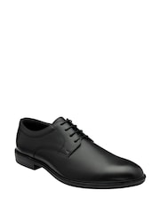 Lotus Black Plain Front Lace-Up Shoes - Image 1 of 4