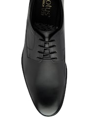 Lotus Black Plain Front Lace-Up Shoes - Image 4 of 4
