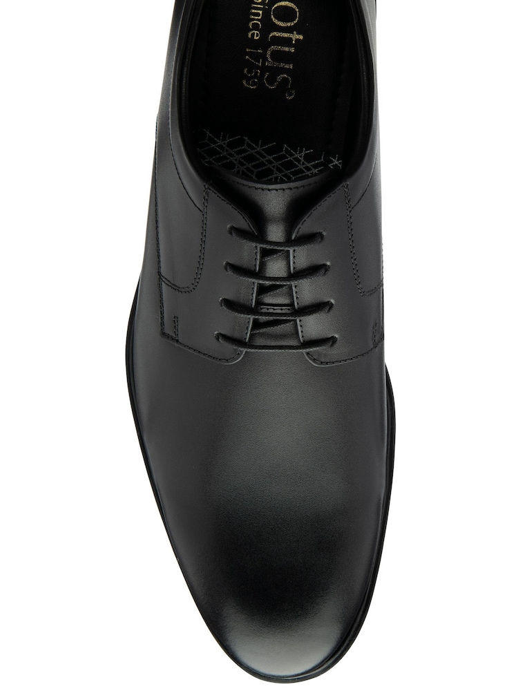 Lotus Black Plain Front Lace-Up Shoes - Image 4 of 4