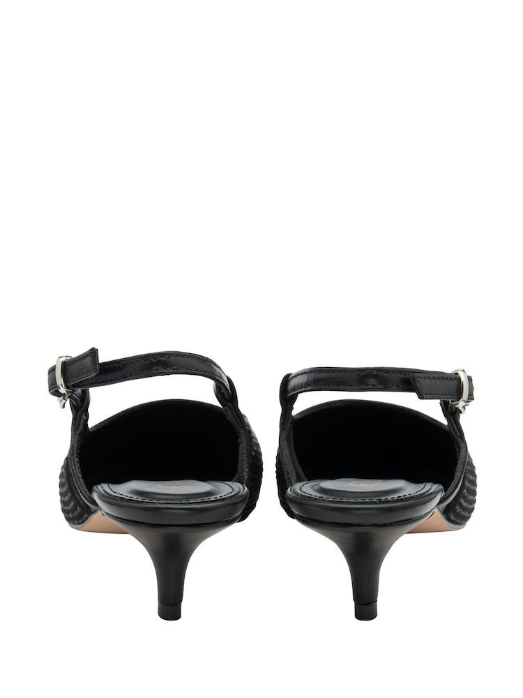 Lotus Black Slingback Occasion Shoes - Image 3 of 4