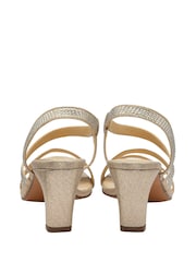 Lotus Gold Diamante Occasion Sandals - Image 3 of 4