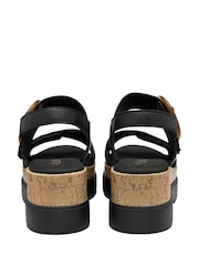 Lotus Black Wedges Platform Sandals - Image 3 of 4