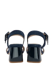 Lotus Blue Heeled Sandals - Image 3 of 4