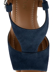 Lotus Blue Wedge Espadrille Sandals - Image 4 of 4