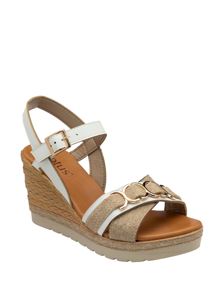 Sandalias de cuña altas de Lotus - Imagen 1 de 4