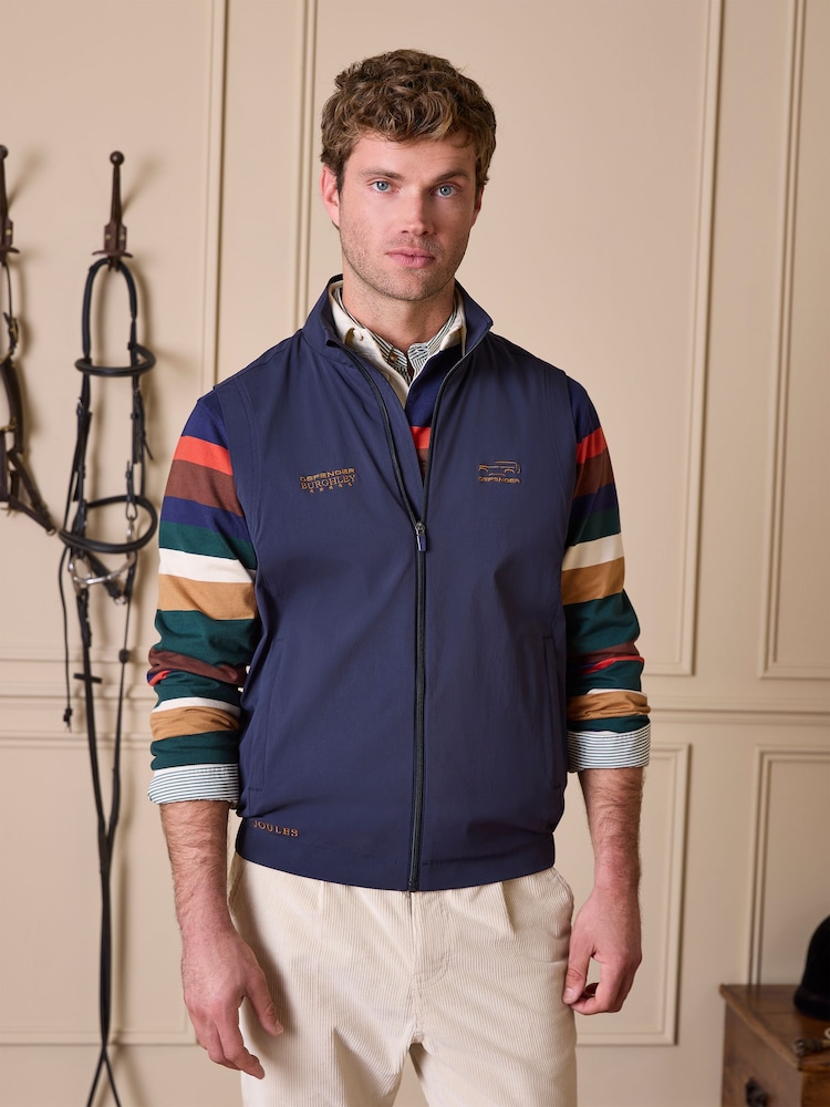 Joules Official Burghley Navy Gilet - Image 1 of 14 Joules Official Burghley Navy Gilet - Image 1 of 14