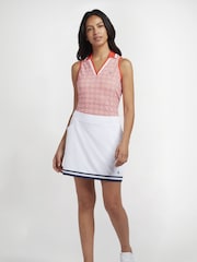 Original Penguin Golf Essential Colourblock 16” White Skirt - Image 1 of 4