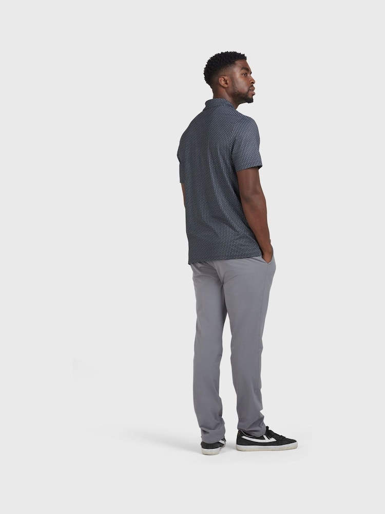 Original Penguin Golf The All-Over Pete Printed Black Polo Shirt - Image 2 of 4