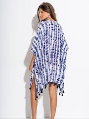Pour Moi White Woven Tassel Kimono Cover-Up - Image 2 of 4