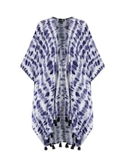 Pour Moi White Woven Tassel Kimono Cover-Up - Image 3 of 4