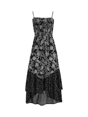Negro - Pour Moi Strapless Asymmetric Tiered Woven Maxi Dress - Imagen 3 de 4