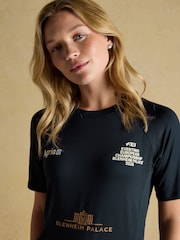Official Blenhiem Navy European Championship Short Sleeve Sports Top - Image 4 of 7