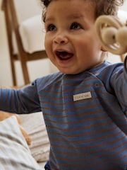 Navy Animal Borg Baby Gilet Top and Leggings Set (0mths-2yrs) - Image 3 of 6