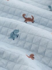 Blue Dino Baby Quilted Sweat Top and Joggers Set (0mths-2yrs) - Image 14 of 16