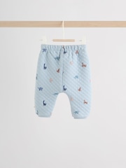 Blue Dino Baby Quilted Sweat Top and Joggers Set (0mths-2yrs) - Image 7 of 16