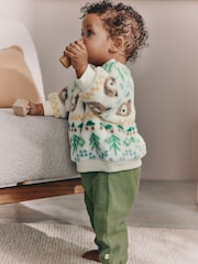 Green Bear Fairisle Baby Fleece Top and Joggers Set (0mths-2yrs) - Image 8 of 19