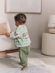Green Bear Fairisle Baby Fleece Top and Joggers Set (0mths-2yrs) - Image 9 of 19