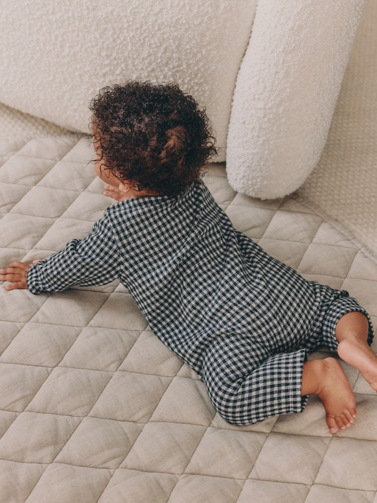 Black White Check Baby Romper (0mths-2yrs) - Image 2 of 11